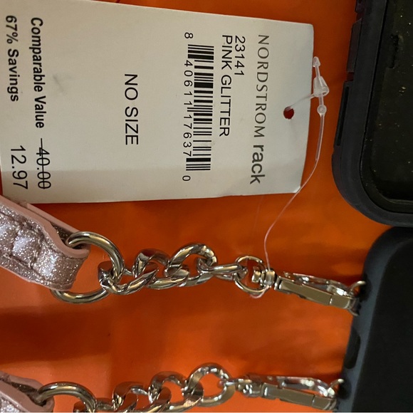 Nordstrom IPhone 11 Pro Case/Cardholder w/ Lanyard rose gold - Picture 3 of 3